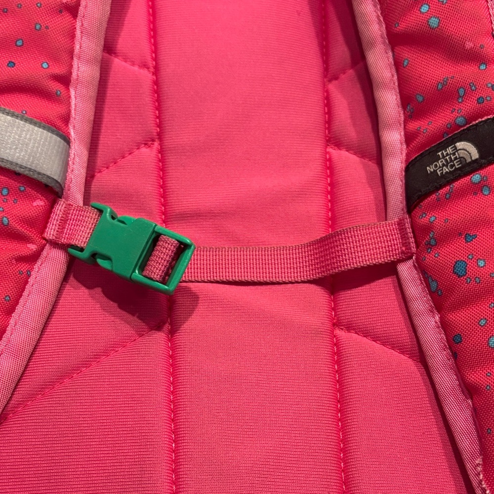 The North Face Pink and Blue Speckled Backpack - Picture 3 of 8